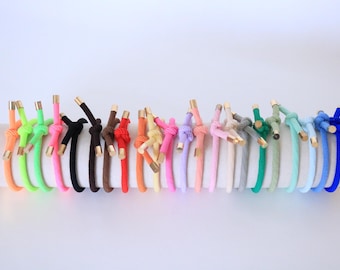 Elastic hair ties colorful & neon hair band, gentle on the hair, strong hold, no pulling, hair rubber, summer hair accessory must-have for women
