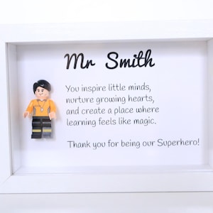 Cornice di apprezzamento per l'insegnante - Regalo di ringraziamento per l'insegnante - Regalo di fine scuola - Regalo di ringraziamento personalizzato per insegnanti, educatori e asili nido