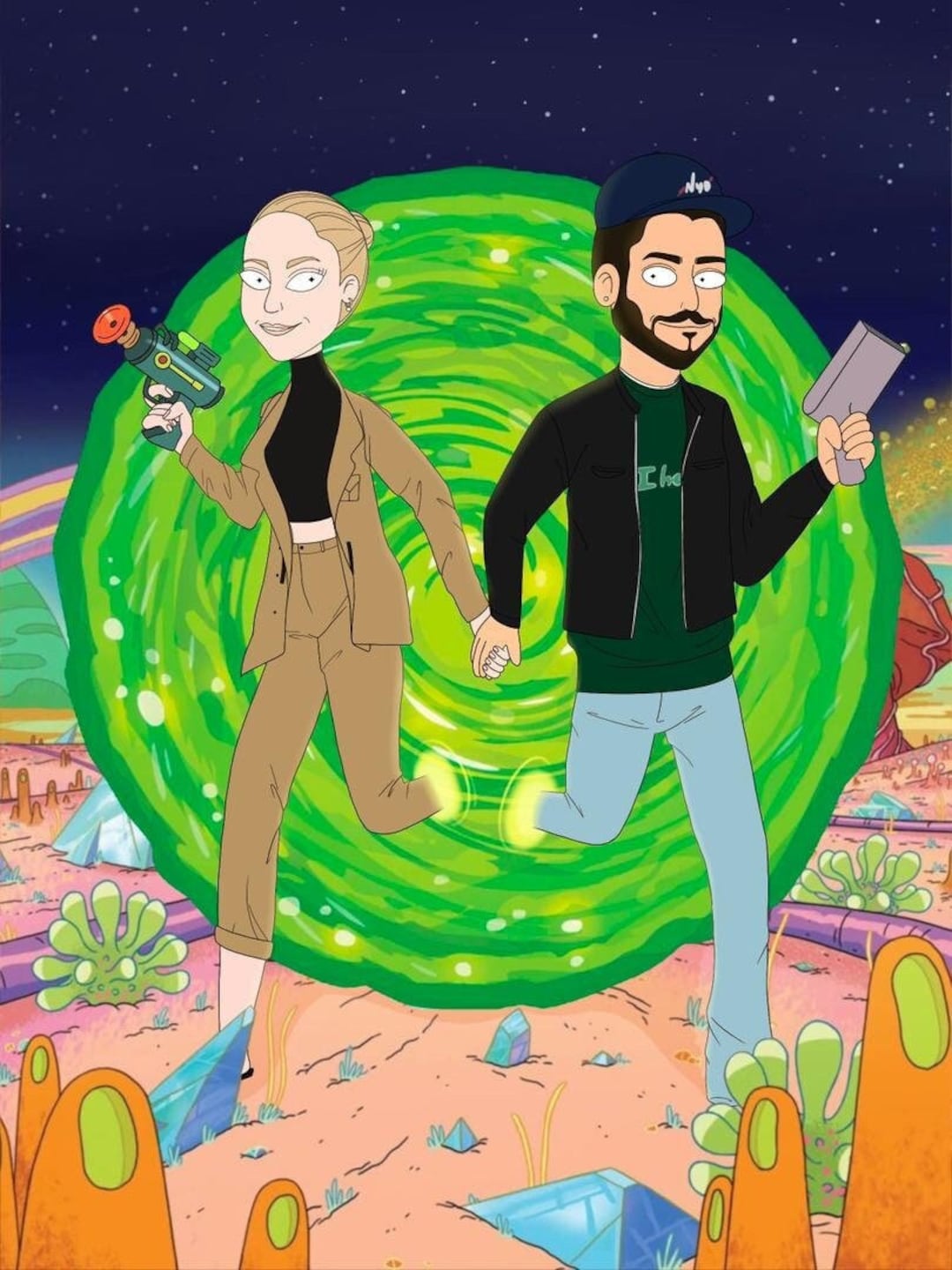 Rick And Morty Couples Portrait