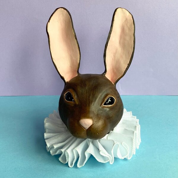 Rabbit Bust Etsy