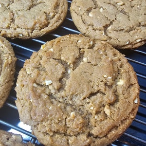 Gourmet Peanut Butter Cookies, Handmade Large Snacks, Delicious Bakery Treats