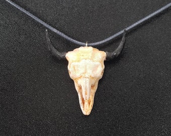 Taurus Skull Necklace - Boho Chic Jewelry for Nature-inspired Style