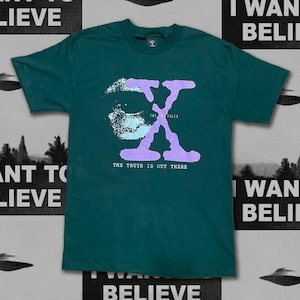 X-Files Sci-Fi/Horror TV Show T-shirts in green