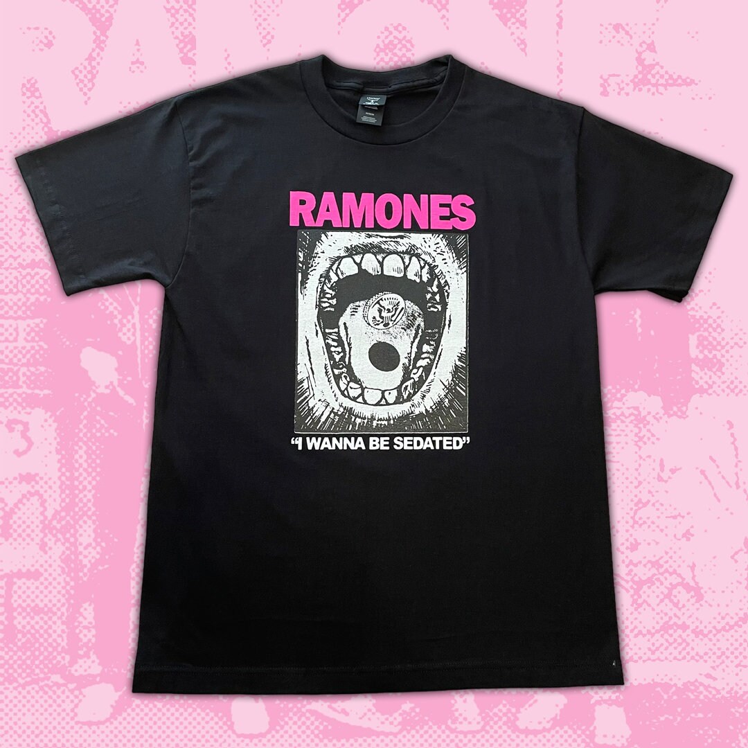 【絶品】 Pink Etsy - Shirt Ramones ミュージシャン