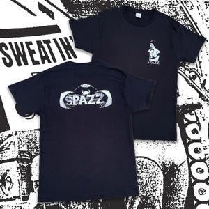 Spazz Hardcore Punk Power Violence Black Band T-shirts