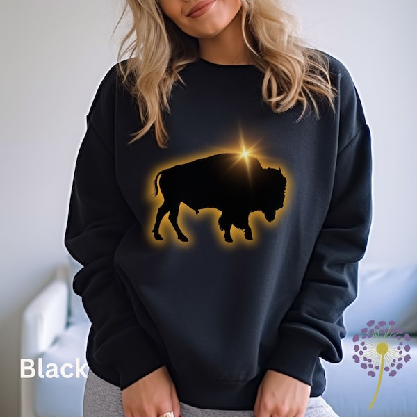 Path of Totality Buffalo April 8 Solar Eclipse Sweatshirt - Buffalo/Niagara Falls Graphic - Family Party Shirt/Souvenir