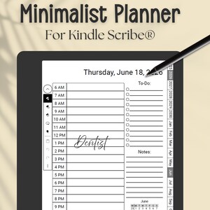 2025-2026 Digital Planner: Daily, Weekly, Monthly for Kindle Scribe® (PDF Download)