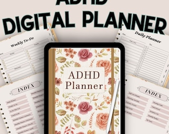Neurodivergent ADHD Planner: Daily Schedule & To-Do Lists (Digital Download)
