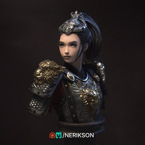 Kwan Yen, the Warrior of the Tiger Bust kit image 1