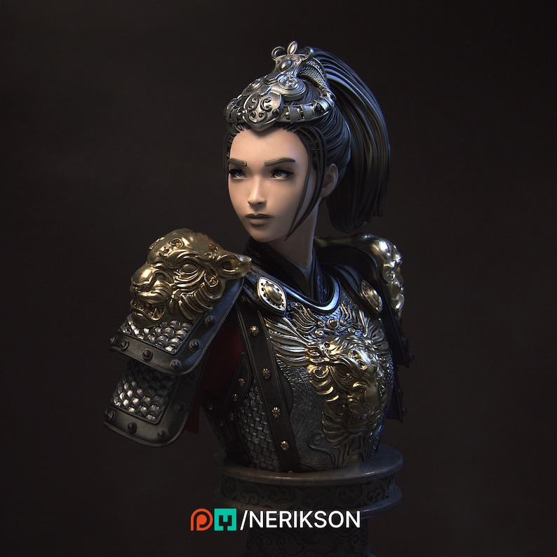 Kwan Yen, the Warrior of the Tiger Bust kit image 1