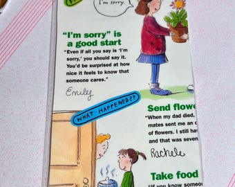 Grief and Condolences American Girl Collage bookmark