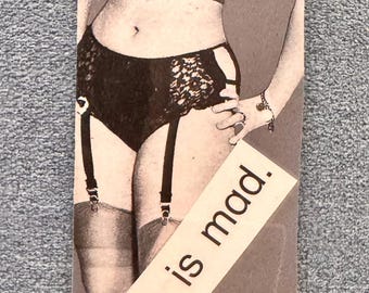 Pam is Mad Pin-Up Collage Bookmark