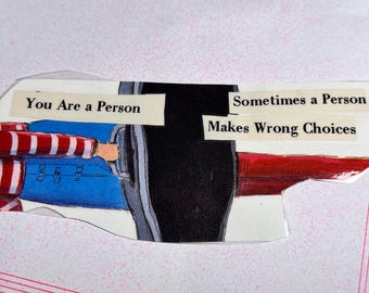 You Are a Person American Girl Collage bookmark