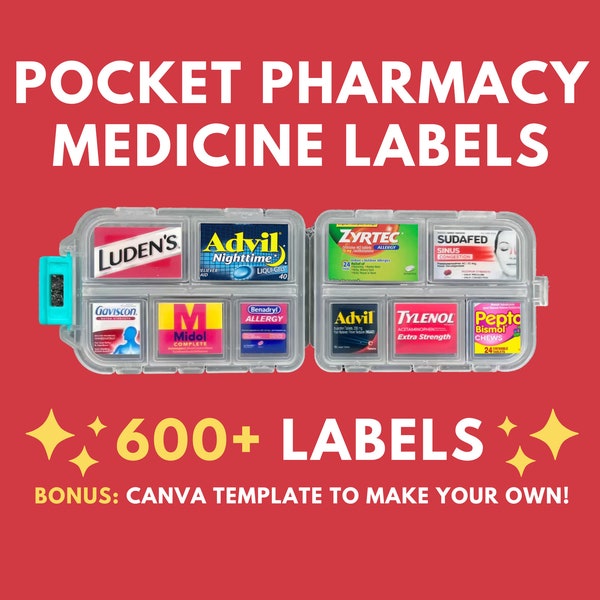 Medicine Labels Etsy