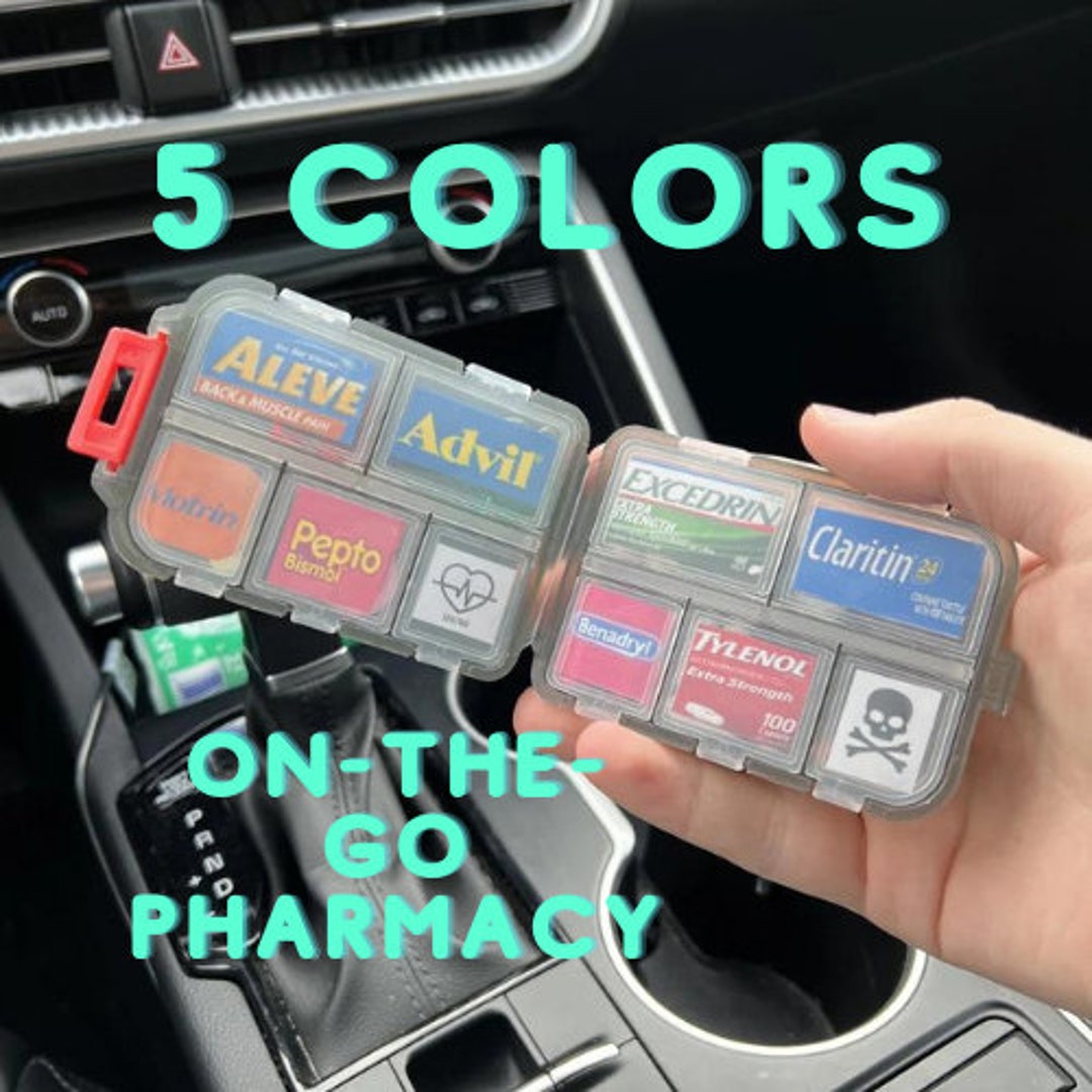 The Pocket Pharmacy DIY Custom Label Case Travel Pill Box Etsy