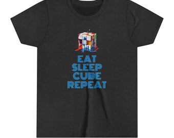 Speedcuber Rubiks Cube Młodzieżowa koszulka z krótkim rękawem