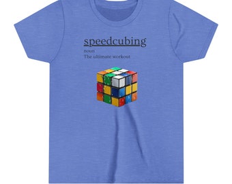 Speedcuber Rubiks Cube Młodzieżowa koszulka z krótkim rękawem