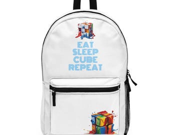 Plecak Speed Cuber, Torba szkolna Rubiks Cube, Prezent świąteczny dla dzieci, Plecak podróżny Puzzle Lover, Plecak szkolny, Speedcubing