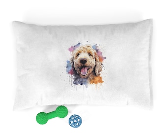 Łóżko dla zwierząt Goldendoodle w akwareli