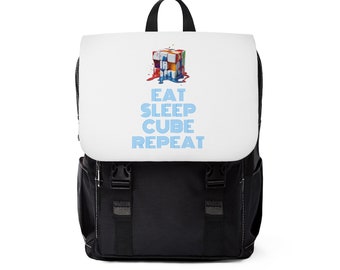 Unisex Rubiks Cube Inspired Casual Backpack Shoulder Backpack | Powrót do szkoły