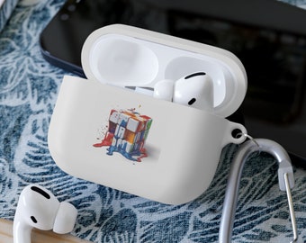 Speedcuber Rubiks Cube Inspired AirPods i AirPods Pro Case Cover | Prezent na Dzień Ojca
