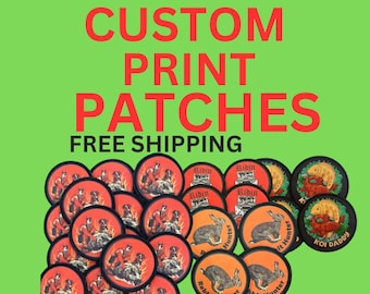 Custom Print Patches: Iron On, Sew On, or Velcro