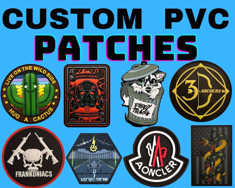 PVC Patch Customize Rubber Patches Customized PVC Patches Etsy