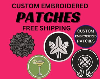 custom embroidery patches , Custom logo Patches , Custom Iron On Patches ,Custom VELCRO Hook & Loop Patches , custom embroidered patch