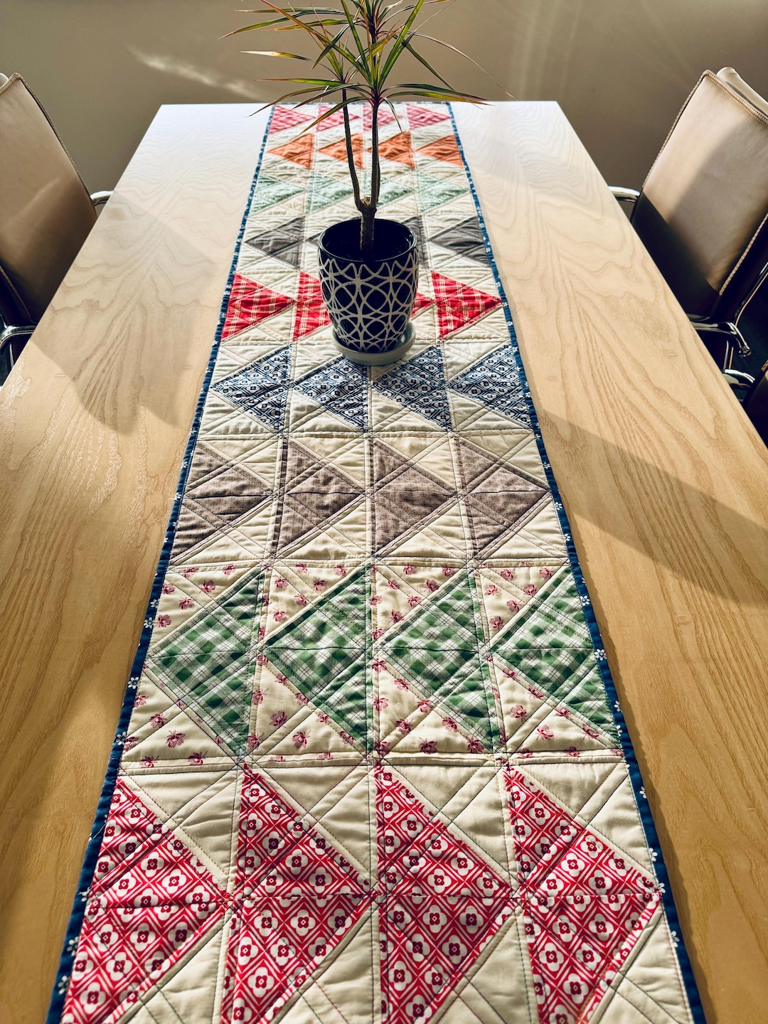 Flying Geese Table Runner Quilt Pattern – Easy Modern Quilt PDF - Etsy