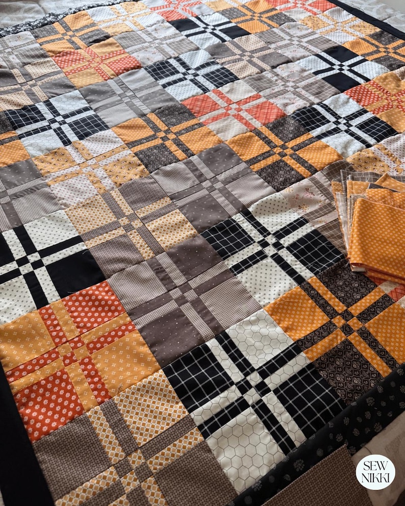 Bella Disappearing Four Patch Quilt Pattern – Easy Beginner Quilt PDF ...