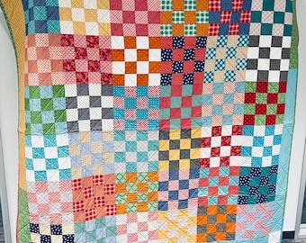 Dambordquiltpatroon met 16 patches – geschikt voor beginners (pdf-patroon)