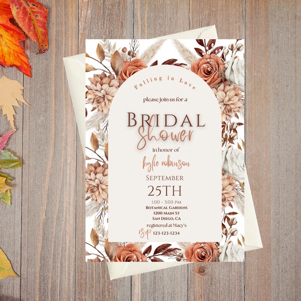 Fall Bridal Shower Invitation - Etsy