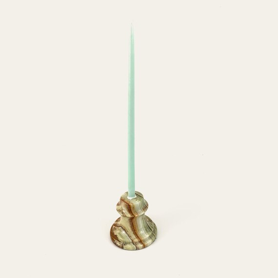 Onyx candle holder