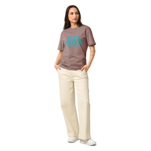 Stay Wild New Mexico Garment Dyed Vintage T-Shirt / Unisex Relaxed Fit / Turquoise
