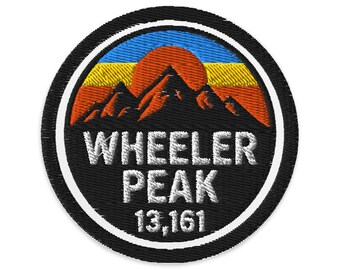 Wheeler Peak Embroidered Patch / Elevation 13,161