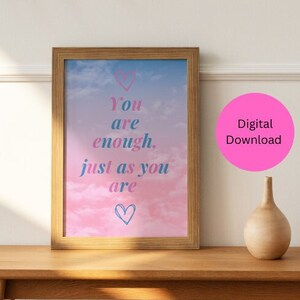 Empowering Motivational Mindset Inspiring Print, Positive Affirmation Powerful Quote Wall Art, Home Decor, Gifts For Her, Digital Download