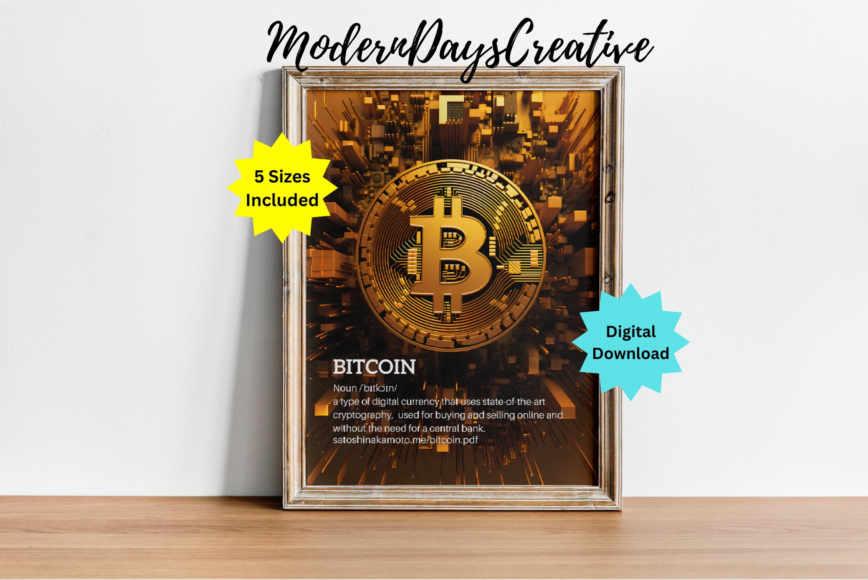 ビットコインの定義、暗号サトシ・ナカモトプリント、暗号通貨ブロックチェーンイーサリアム分散型ウォールアート、ホームデコレーションデジタルダウンロード  - Etsy 日本