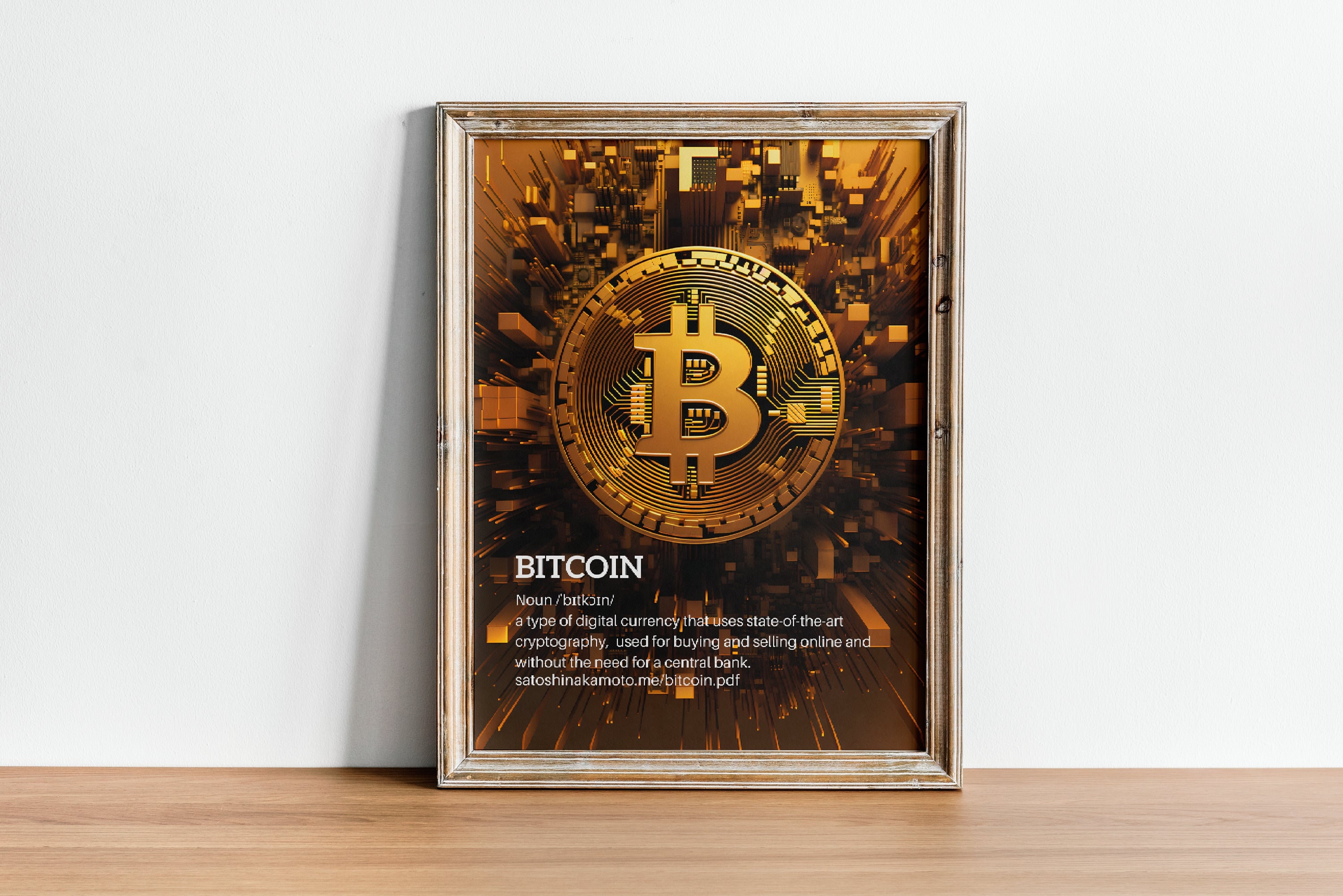 ビットコインの定義、暗号サトシ・ナカモトプリント、暗号通貨ブロックチェーンイーサリアム分散型ウォールアート、ホームデコレーションデジタルダウンロード  - Etsy 日本