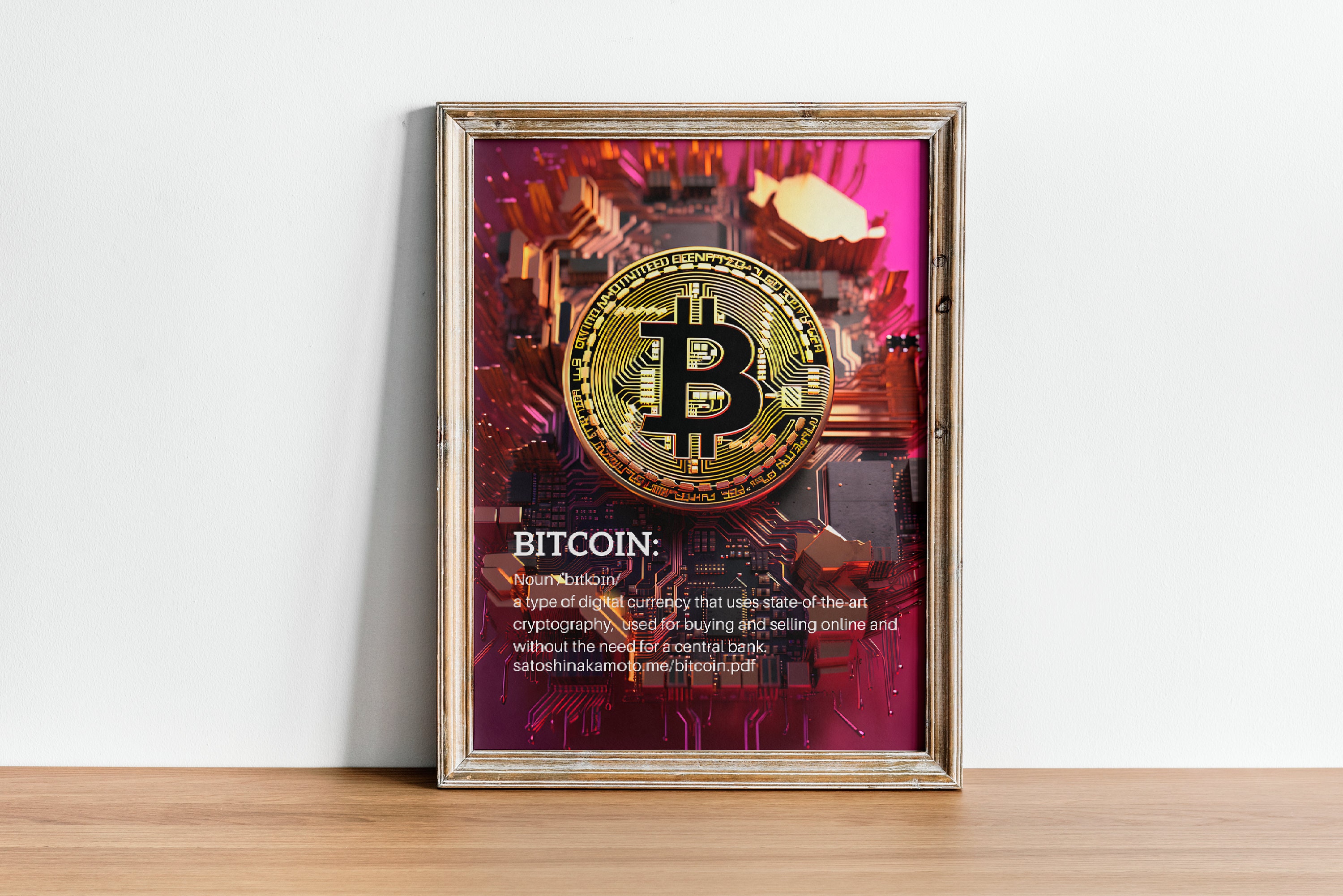 Bitcoin Definição Crypto Art Satoshi Print, Cryptocurrency Blockchain  Ethereum Descentralizado Wall Art Home Decor Download digital para  impressão - Etsy Portugal