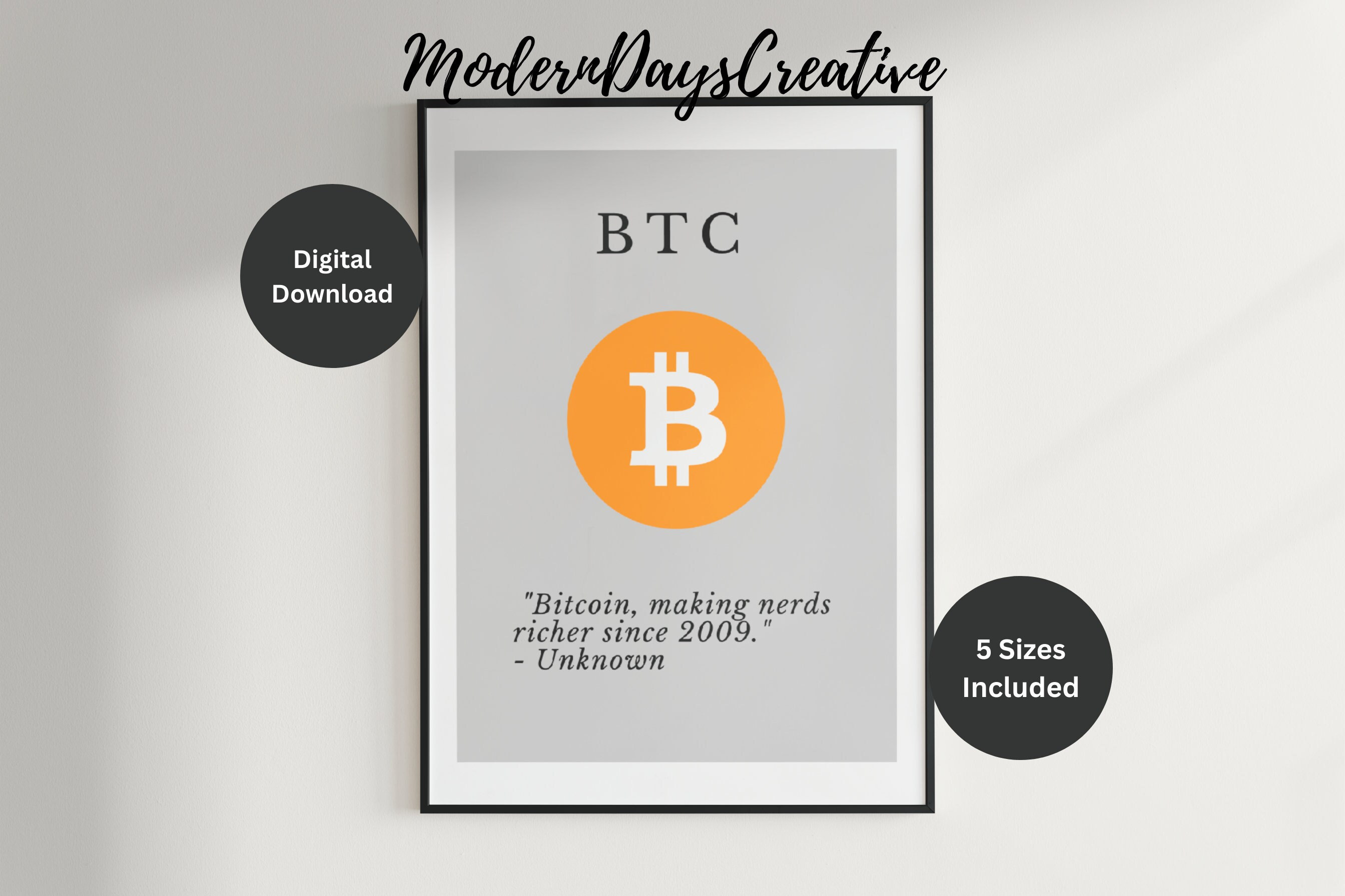 Funny Bitcoin Quote - Etsy Denmark