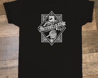 Investigator Dungeons and Dragons Character T-shirt. DnD. RPG. TRPG