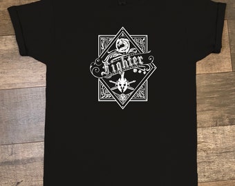 Fighter Dungeons and Dragons Character T-shirt. DnD. RPG. TRPG.