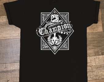 Champion Dungeons and Dragons Character T-Shirt. DnD. RPG. TRPG