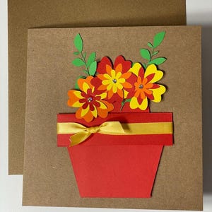 Travaux manuels pour enfants - kit de fabrication de cartes pour faire une carte personnalisée en cache-pot fait main