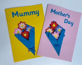 Children's Craft kit for Handmade personalised Birthday / Mother's day Bouquet card