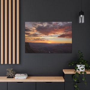 Large Canvas Wall art, Grand Canyon Arizona National Park Landscape Canvas print, Sunset in Valley Home Office Bedroom Deco, Gift for Her