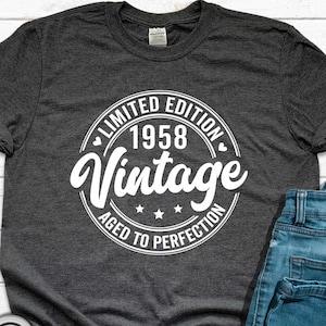 Vintage 1958 Birthday Shirt: 67th Birthday Gift