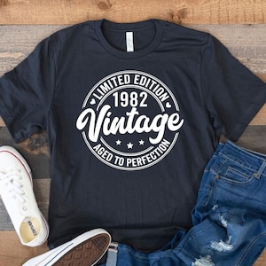 42. Geburtstagsshirt, Vintage 1982 Shirt, 42. Geburtstagsgeschenk für Frauen & Männer, 42. Geburtstag personalisiertes Geschenk, 1982 Geburtstagsshirt Sweatshirt