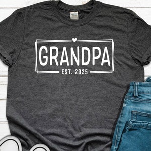 Promoted to Grandpa Shirt: Pregnancy Announcement Grandparent Tee