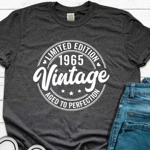 Vintage 1965 60th Birthday Shirt: Unisex Gift
